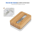 Miniatyrbilde 6 av 8: Samdi Desktop Mobiltelefon Ladestasjon for iphone6S/6Plus/iphone7/7Plus/iphone8/X Sølv