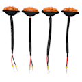 Miniatyrbillede 6 af 8: 4 stk. bilens frontgitterlampe med 4‑LED gult lys udskiftning til Ford F150 F250 F350 2017‑2019