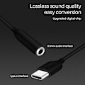 Miniatyrbillede 4 af 7: USB Type C til 3,5 mm headset-stikadapter til Samsung Note 10