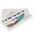Miniatyrbild 8 av 8: Kalligrafipenna Set Glasbläckfjäder Füllpenna med utbytbart spets Skrivpresentförpackning KitSP118043 Pärlemor Mörkgrön