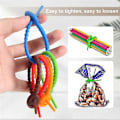 Miniatyrbillede 5 af 5: 30 stk. silikone kabelbindere, holdbare strips, poseforseglingsclips, brødbindere, gummi twistbindere kompatible til hjemmekontoret-B13