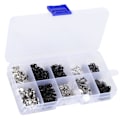 Miniatyrbild 8 av 8: 40 set syknappar 40 set ögon sykrok 20 set kjol krok tyg fixering verktyg mässing 12mm