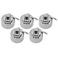Miniatyrbilde 6 av 8: 5 STK spoleveske Lett symaskin Reservedeler Gammel&#8209; mote husholdningslegering