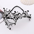 Miniatyrbild 4 av 5: Glittrande Rhinestone Maskeradmask för Kvinnor - Elegant Venetiansk Fest Prom Ball Tillbehör