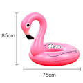 Miniatyrbild 3 av 8: Uppblåsbar tecknad flamingo pool flytring PVC pool uppblåsbar pool leksaker
