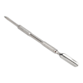 Miniatyrbilde 5 av 8: Dual Head Cuticle Pusher Rustfritt stål Cuticle Pusher Neglepedikyrverktøy for fjerning av død hud callus
