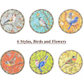 Miniatyrbilde 2 av 5: 6 stk. keramiske coasters, kork coasters, gjenbrukbare coasters, for dekorasjon, sklisikker, termisk isolasjon, ripebestandig