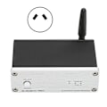 Miniatyrbillede 1 af 8: Bluetooth 5.1 Effektforstærker Lav Effekt Tabsløs Kraftig Dekodningsformat Hjemme Lydforstærker 110‑240V Sølv AU Stik
