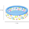 Miniatyrbillede 5 af 5: Ocean Life Fant Pool Oppustelig Fant Pool Badebassin Blå, 1.02X23cm -