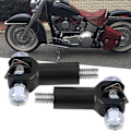 Miniatyrbilde 2 av 8: 1 par passasjerfotstøtter støttefeste Clevis-sett for Softail 2000-2006 svart