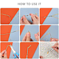 Miniatyrbild 2 av 3: 11 st Punch Needle Verktygssats Broderi Sömnad Punch Needle & Nålträdare Broderi Poking C