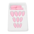 Pikkukuva 6 / 8: 24 kpl Nail Art Tips Set Matt Pure Color Tekokynnet Tekokynnet Täyskantiset cover F124