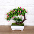 Miniatyrbilde 4 av 8: Kunstig Bonsai Falsk Blomst Potteplante Hjemmekontor Dekor