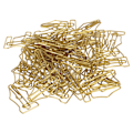 Miniatyrbillede 2 af 8: 100 stk Fancy papirclips Store plastikbeklædte tråd Multi Purpose Pen-formede papirclips til hjemmeskolekontoret
