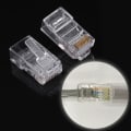 Pikkukuva 6 / 8: 100 kpl / LOT Cat5 Cat5e verkko-Internet-liitin RJ45 8P8C kaapeli Modulaariset pistokepäät