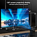 Miniatyrbilde 5 av 5: S30MAX Android Wifi 4K Smart Projektor med EU-plugg Svart
