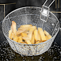 Miniatyrbillede 2 af 5: Si Fine Mesh Si Med Non-stick Bund Foldbart Håndtag Anti-skoldning Varmebestandig Rustfri Kitc 22cm