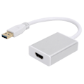 Pikkukuva 1 / 8: USB-liitäntä High Definition Multimedia Interface -sovittimeen, jossa on Drive Extend -näyttölaite, hopea