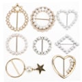 Miniatyrbild 1 av 8: 8st Pärlor Scarf Spänne Elegant Mode Glänsande Fast Stabil Simplistic T-Shirt Clips