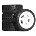 Miniatyrbillede 1 af 5: 4 stk. 68 mm 1/10 RC racerbildæk til -TT01 TT02 XV01 W179