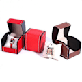 Miniatyrbild 5 av 5: Lyxig Klockbox PU Läder Armbandsur Förvaringsfodral med Flip-lock -GSL B01