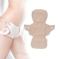 Miniatyrbilde 6 av 8: Feminine hudvennlig vaskbar tøymenstruasjonspute Gjenbrukbar sanitærbind truseinnlegg (Beige)