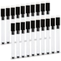 Miniatyrbillede 1 af 5: Whiteboard tusser, 20 stk. sorte små whiteboard markere med viskelæder, fin spids whiteboard tusser til børn