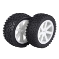 Pikkukuva 2 / 8: 4 kpl 1/10 RC kuorma-auton kumirenkaan pyörän rengas ZD Racing Buggy Crawler Car White