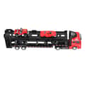 1:48 Legering Container Lastbil Bil Modell Leksak PullBack Hög Simulering Barn Fordonsleksak (rouge)