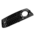 Miniatyrbillede 8 af 8: 2 stk. til RS4 Style Blanke Sorte Frontkofanger Tåge Lygte Gitre til Audi A4 B8 2009-2012