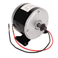 Miniatyrbild 8 av 8: 24V Elmotor 280W 2500RPM Aluminiumlegering Hög Hastighet 11T Växelmotor för Elcykel Trehjuling