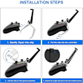 Miniatyrbild 5 av 5: Telefonhållare för Xbox Series S/X-handkontroll, hopfällbar infällbar spelhandkontrollhållare Clip Smart Controller Clip Holder Telefonfäste Clip för Xbox S