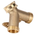 Miniatyrbilde 2 av 8: 3/4-tommers messing 2-veis ventil splitter slange rør krankoblinger for hage vanning