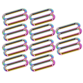 Miniatyrbillede 2 af 8: 10 stk. 8-formet spænde i forskellige størrelser - Metal - Enkel betjening - Fint håndværk - Justerbar spænde 32 mm/1,3 tommer