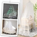 Miniatyrbilde 5 av 5: Selvlysende Prinsesse Dome Seng Baldakin - Polyester Stjerner - 1 Sett Hvit XL