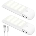 Miniatyrbilde 2 av 5: Automatisk Lys, Bærbar Bevegelsessensor Lys, 3 Modus Nattlys 12 LED USB Oppladbar med Magnetisk Klistremerke Varmt Lys for Garderobe/Gang/Trapp
