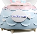 Miniatyrbilde 4 av 5: Snow Globe Resin Cat Krystall Snowball Hjemmepynt dekorasjon med batteridrevet glitrende lys og musikk Hvit katt