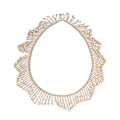 Miniatyrbild 4 av 8: Rhinestone Fringe 1 Yard Glansig Lyster Ljus Färg Bred Applikation Utsökt Pärla Rhinestone Tassel för Kläder Väska