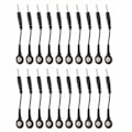 Miniatyrbillede 5 af 8: 20 stk Black Snap Electrode Wire Elektrode Bly ledninger til TENS Machine Digital Treatment Machine 2 Tommer