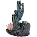 Miniatyrbillede 2 af 8: Tilbagevendende røgelsesbrænder Buddha hånd vandfald keramisk røgelsesholder til boligindretning yoga forsyning