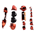 Miniatyrbilde 7 av 8: Full Game Controller Button Set Electroplating Replacement Handles Accessories for Xbox Series XRed