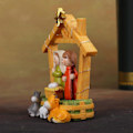 Miniatyrbillede 4 af 5: LED Julekrybbe Figur Resin Juledekoration til Indendørs Kaminhylde-