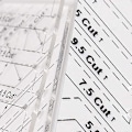 Miniatyrbild 3 av 5: 4 Stycken Transparent Sy-linjal, DIY Sy-linjal, Quilting Mallar Linjal, Quilting Linjal, Exakt Skala och Tydlig Text, för DIY Sömnadshantverk