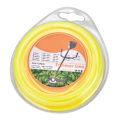 Miniatyrbillede 1 af 8: Rund trimmerledning til plæneklipper, buskrydder, græstrimmer, strimmer, gul 3,0 mm*15 m