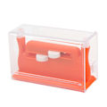 Miniatyrbilde 3 av 8: Multifunksjonell nåletreder med dobbelt hulldesign 2,6x4,4x7,2cm/1,0x1,7x2,8in plast broderinåltråd oransje
