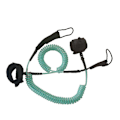 Miniatyrbillede 3 af 5: Premium Coiled Stand Up Paddle Board Leash - 10 Fod Længde, Stay-On Board Ankelsløjfe