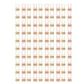 Miniatyrbilde 5 av 8: 100 stk. katteformede gullrose gulljern hule design mini morsomme permklips for dokumenter billetter