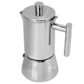 Miniatyrbillede 8 af 8: Kaffe-fremstillingskande i rustfrit stål, poleret kaffekande til komfur, køkkenredskab til induktionskomfur, 200 ml til 4 kopper