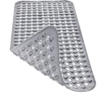 Miniatyrbild 1 av 5: Halkfri badmatta för känslig hud 88x39cm, BPA-fri | Mögelresistent maskintvättbar duschmatta (grå)