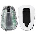 Miniatyrbillede 3 af 8: EX433-BK-GRØN Airsoft Tactics Survival IR Flash Vandtæt Mariehøne Lampe Sikkerheds Flash Light